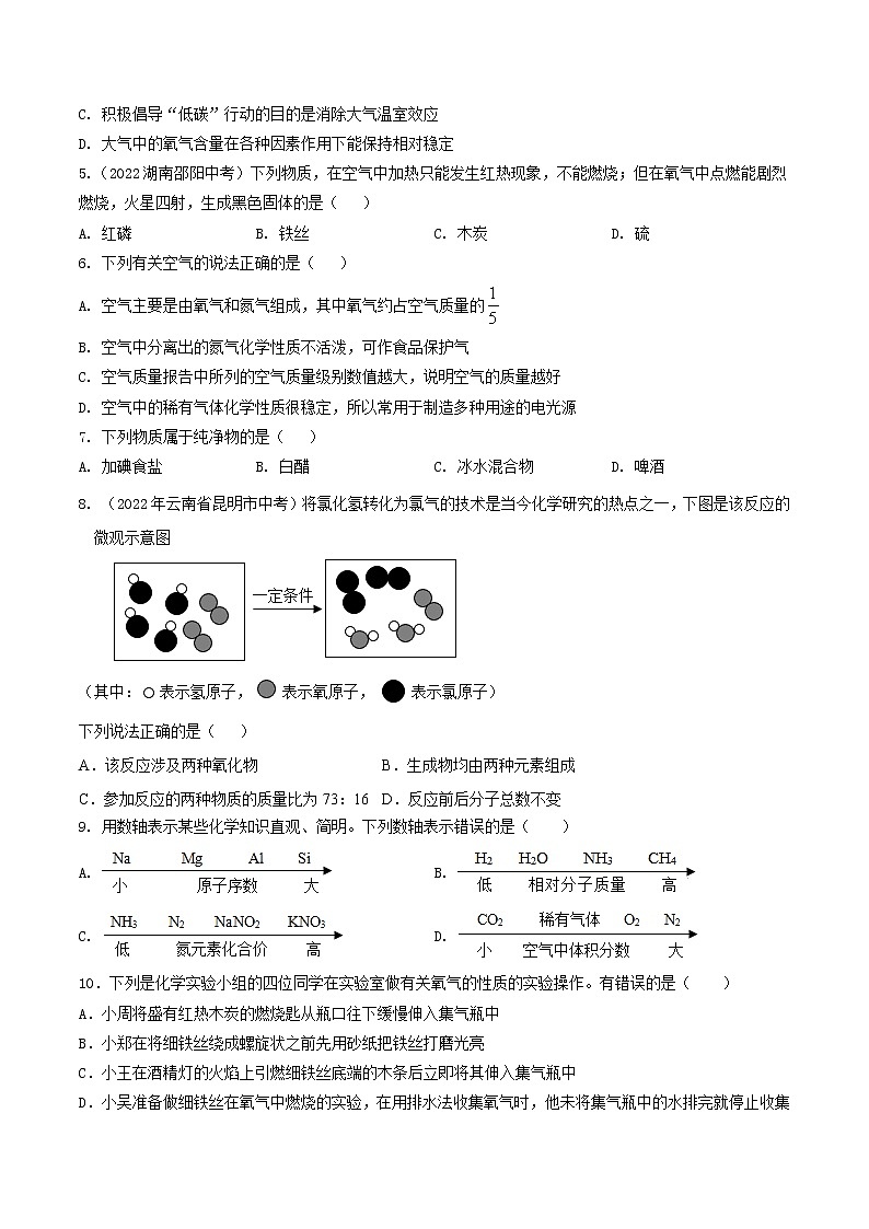 【培优分级练】人教版化学九年级 期中考试测评卷（含解析）-本册综合02