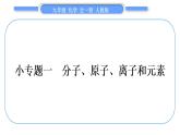 人教版九年级化学第三单元物质构成的奥秘小专题一分子、原子、离子和元素习题课件
