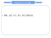 人教版九年级化学第三单元物质构成的奥秘小专题一分子、原子、离子和元素习题课件