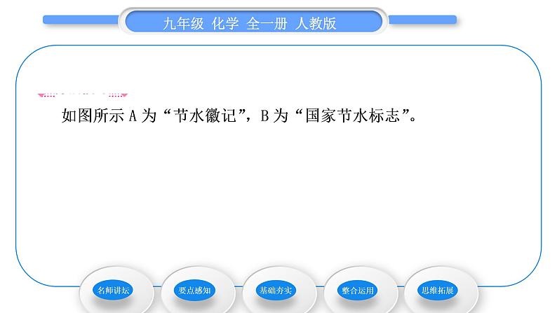 人教版九年级化学第四单元自然界的水课题1爱护水资源习题课件第5页