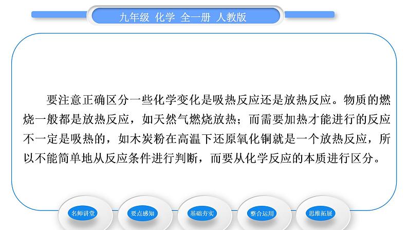 人教版九年级化学第七单元燃料及其利用课题2燃料的合理利用与开发第1课时化学反应中的能量变化和化石燃料的利用习题课件第5页