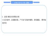 人教版九年级化学第八单元金属和金属材料小专题四金属活动性顺序及其应用习题课件
