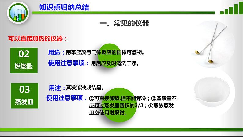 人教版化学9上期中复习 专题二《常见仪器和基本操作》知识点课件+习题（含答案）04