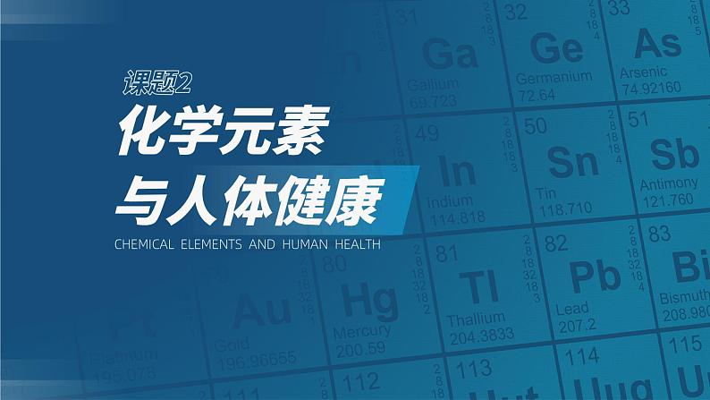 12.2 《化学元素与人体健康》课件+视频  九下化学（人教版）01