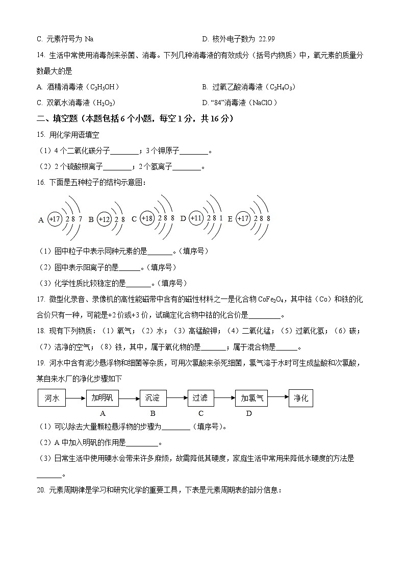 河南省信阳市罗山县2022-2023学年九年级上学期期中化学试题(含答案)第3页