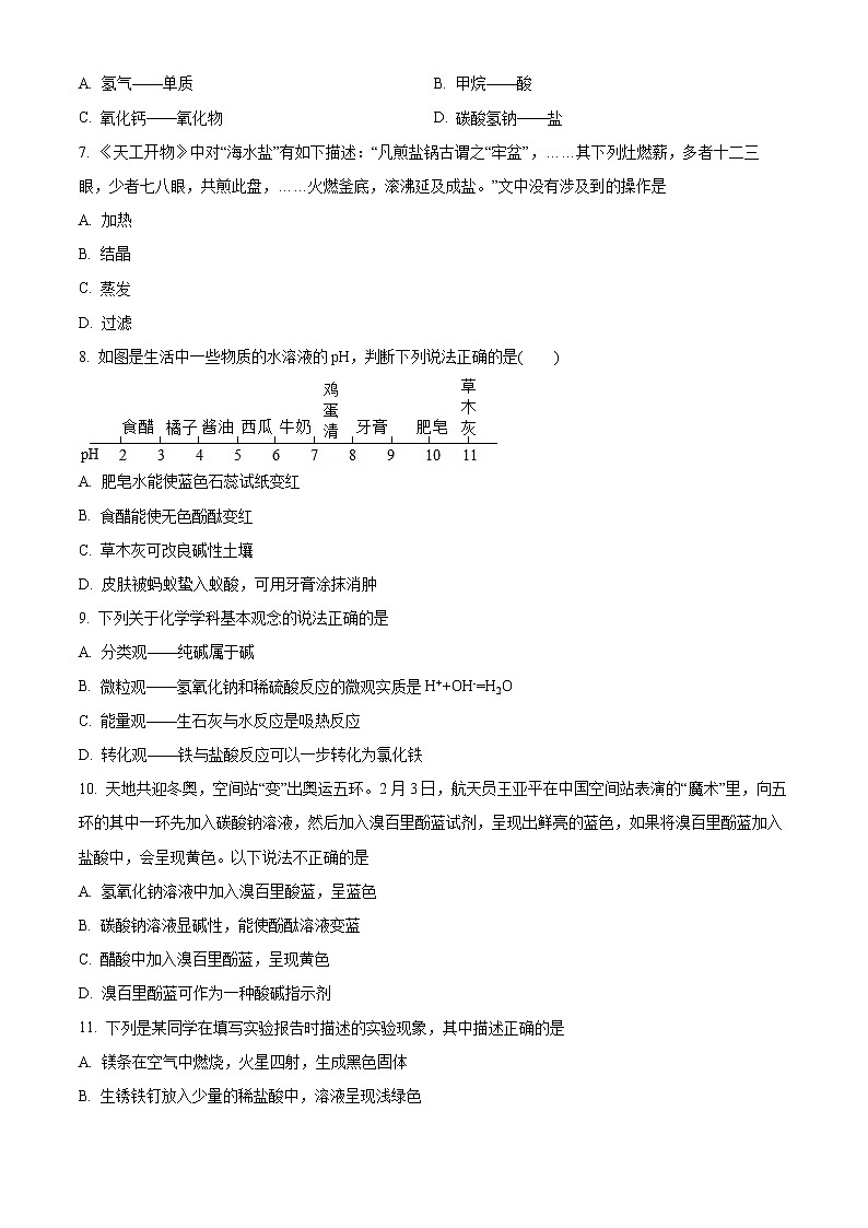 山东省青岛莱西市2022-2023学年九年级上学期期中化学试题(含答案)第2页