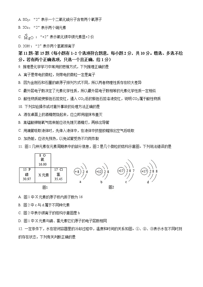 泰州市靖江市2022-2023学年九年级上学期期中考试化学试题（含解析）第3页