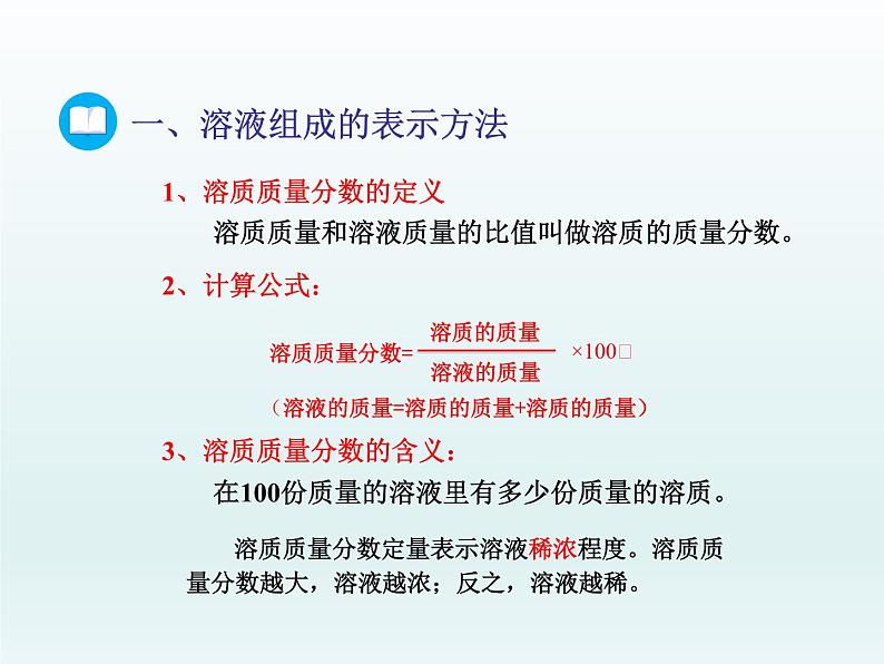 2022九年级化学上册第三单元溶液第二节溶液组成的定量表示课件（鲁教版）第6页