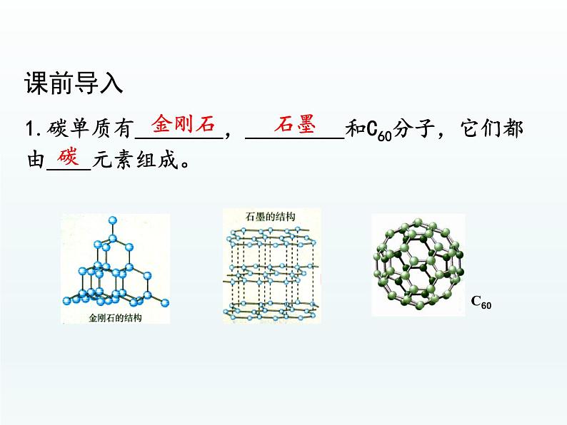 九年级化学上册第六单元碳和碳的氧化物课题1金刚石石墨和C60第2课时单质碳的化学性质课件（人教版）第2页