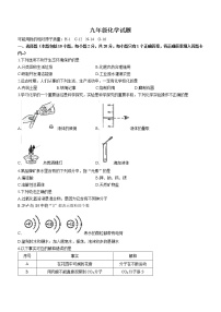 山东省菏泽市巨野县2022-2023学年九年级上学期期中化学试题(含答案)