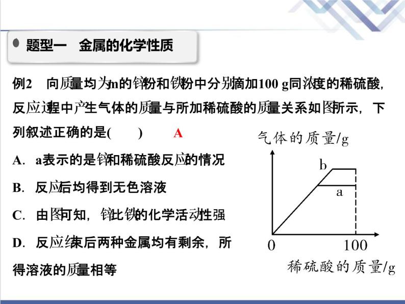 中考化学复习微专题8金属活动性探究精讲课件07