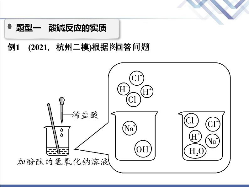 中考化学复习微专题11酸碱反应的实质与计算精讲课件第2页