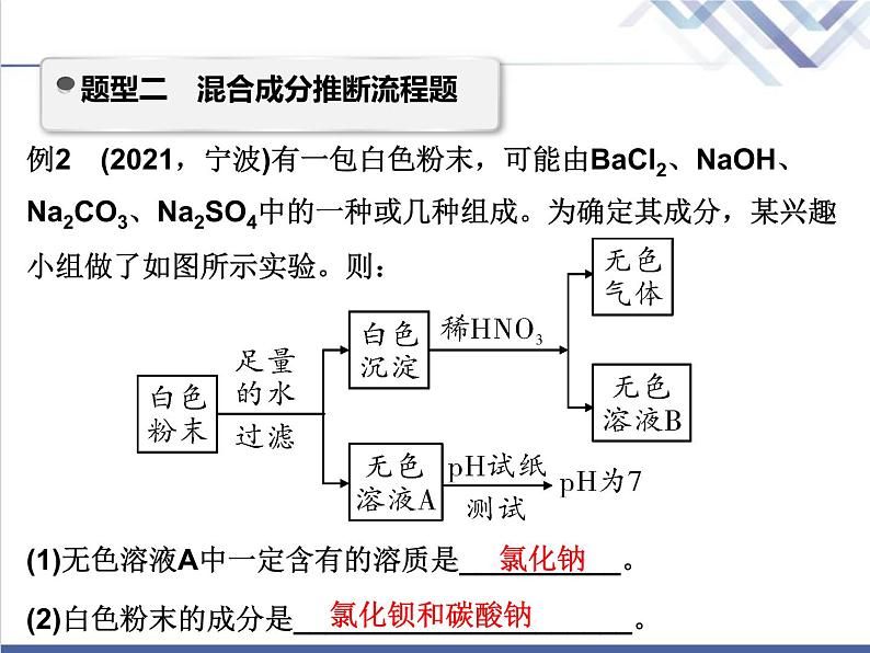 中考化学复习微专题14酸碱盐__流程问题精讲课件第8页