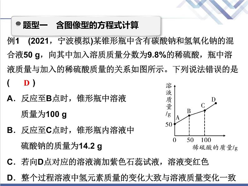 中考化学复习微专题18化学方程式中质量比精讲课件第2页