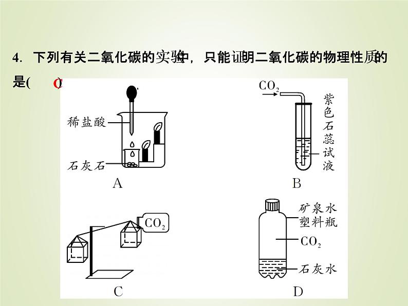 中考化学复习第7讲二氧化碳精练课件第5页