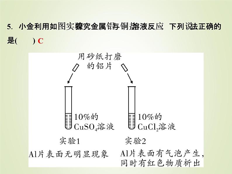 中考化学复习第10讲常见的金属及其氧化物精练课件06