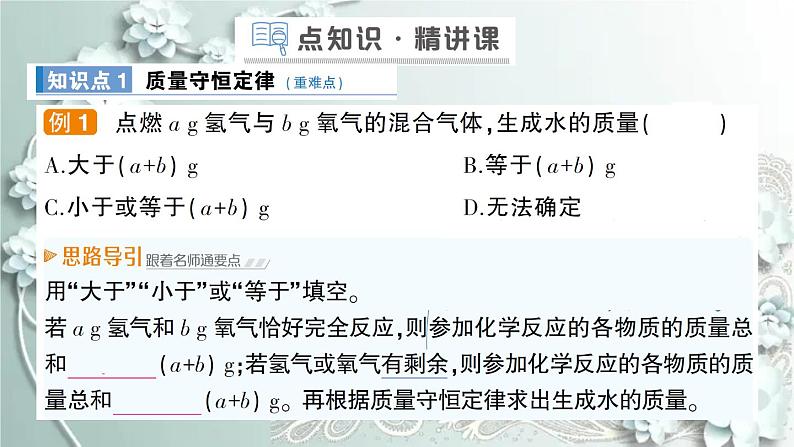 人教版化学九年级上册 课题1 质量守恒定律 课件第2页