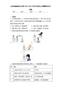 江苏省盐城市大丰区2022-2023学年九年级上学期期中化学试题(含答案)