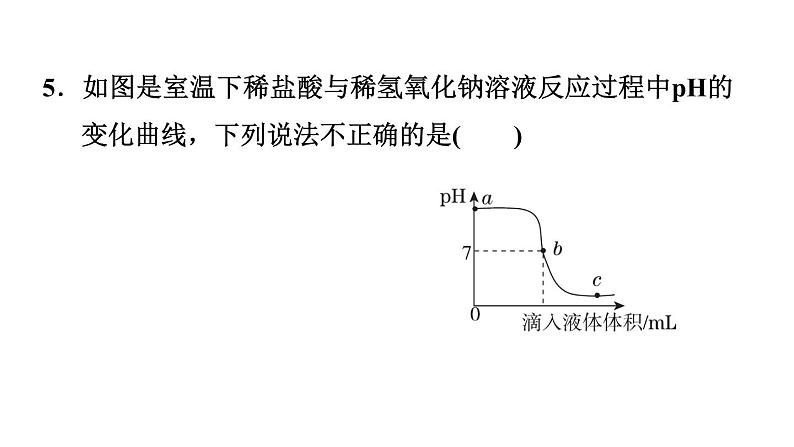 中考化学复习第10课时酸和碱(二)课后练课件第7页