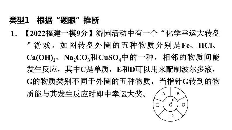 中考化学复习第24课时推断题课后练课件03