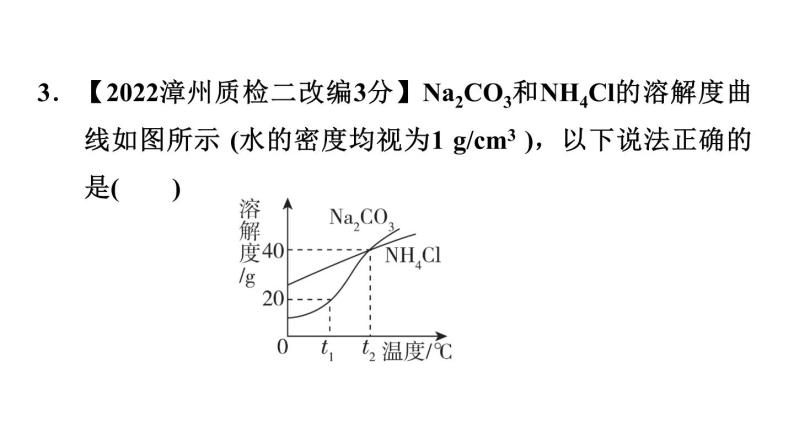 中考化学复习难点加强练一溶解度曲线及其应用课件07