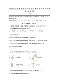 胡湖北省武汉市部分学校2022-2023学年九年级上学期期中训练化学试题（含答案）