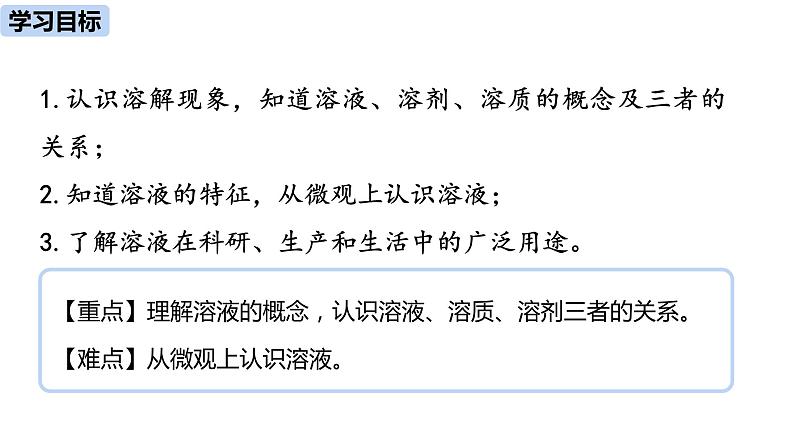 人教版化学九年级下册第9单元 课题1 溶液的形成课件+素材（2课时)02