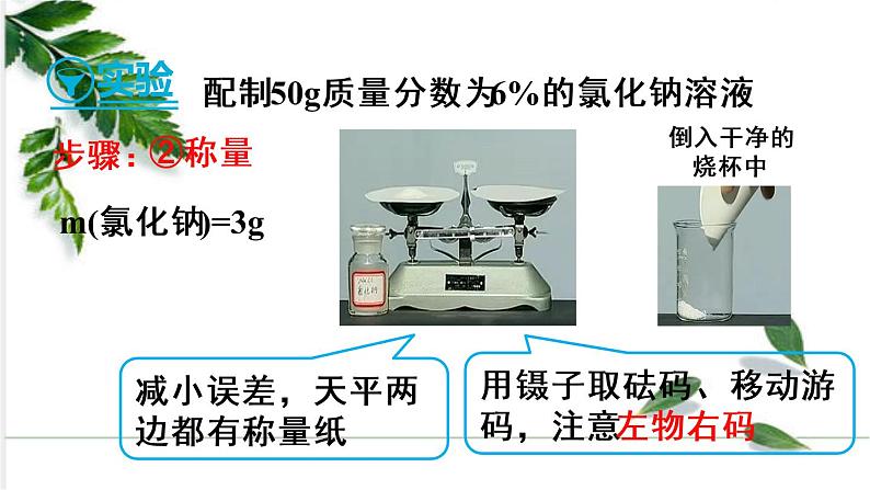 实验活动5 一定溶质质量分数的氯化钠溶液的配制 课件（1份视频）06