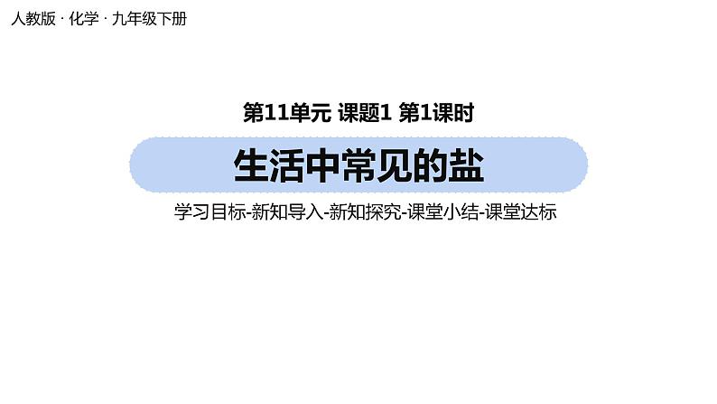 人教版化学九年级下册第11单元 课题1 生活中常见的盐（第一课时）课件+素材01