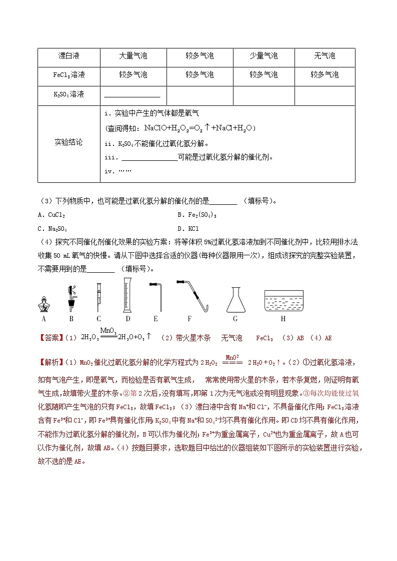 2018-2022年广州中考化学5年真题1年模拟分项汇编 专题10 气体性质验证 制备 净化（学生卷+教师卷）03