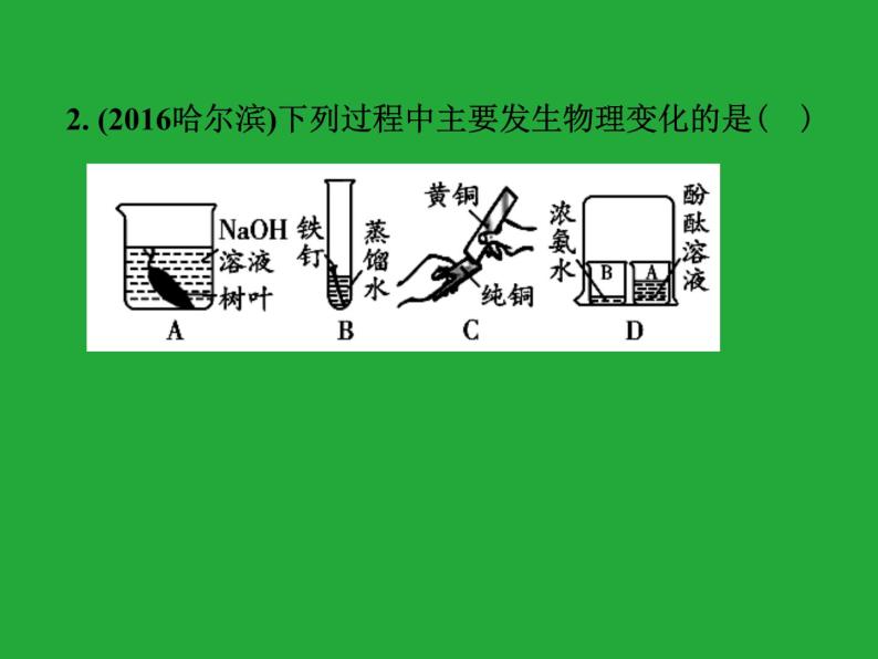 初三九年级化学下册1复习资料一部分知识梳理复习课件1一单元走进化学世界08