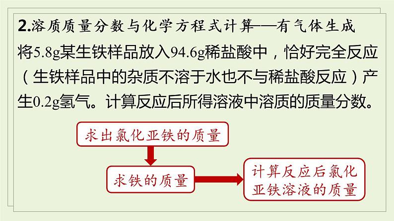 人教化学九（下）第9单元 课题3 溶液的浓度 PPT课件07