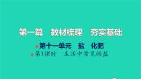 全国版2022中考化学第一篇教材梳理夯实基础第十一单元盐化肥第1课时生活中常见的盐讲本课件