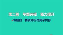 全国版2022中考化学第二篇专题突破能力提升专题四物质分析与离子共存练本课件