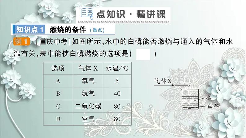 人教版化学九年级上册 课题1 燃烧和灭火 课件02