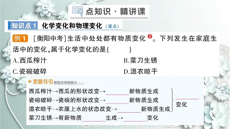 人教版化学九年级上册 课题1 物质的变化和性质 课件第2页