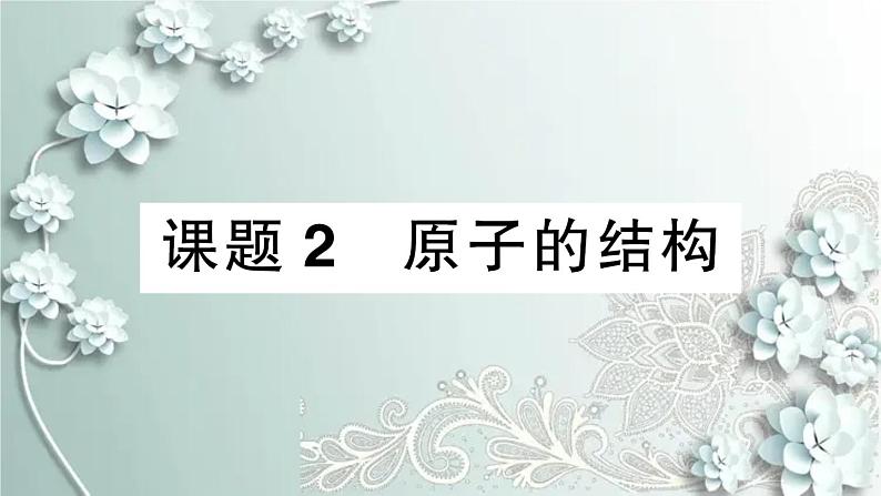 人教版化学九年级上册 课题2 原子的结构 课件第1页