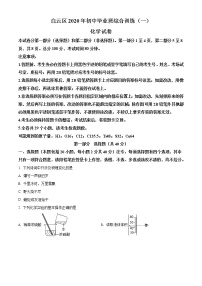 2020年广东省广州市白云区中考一模化学试题