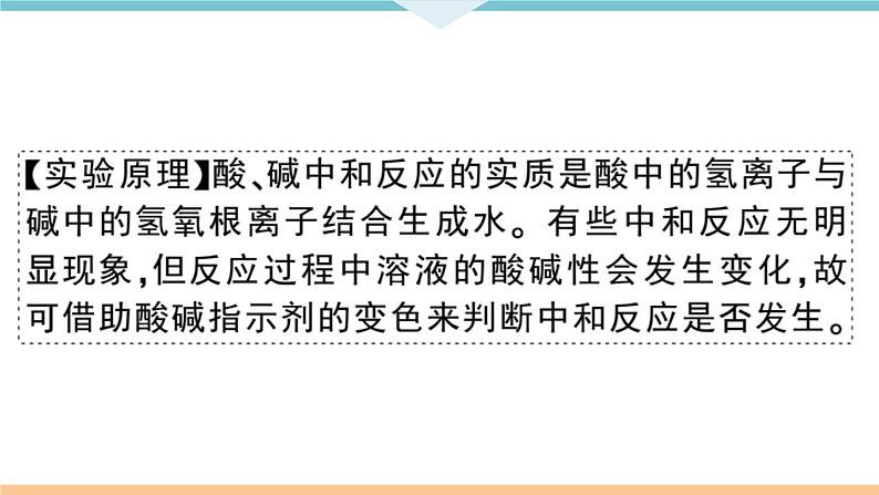 人教版九年级化学下册安徽习题讲评课件同步练习十单元酸和碱6实验突破三有关中和反应的实验探究第4页