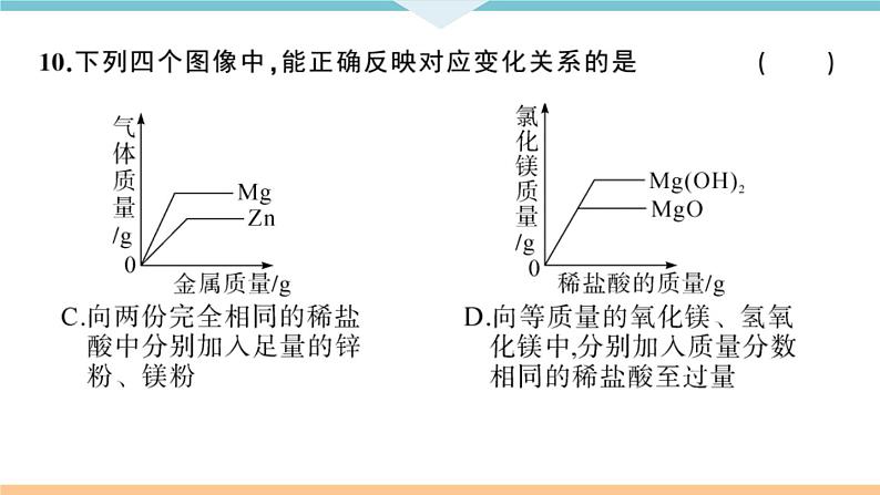 人教版九年级化学下册江西同习题讲评课件阶段检测6期末检测卷08