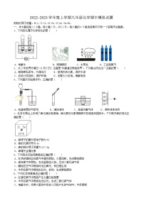 安徽省铜陵市枞阳县长凤中学2022_2023学年九年级上学期化学期中模拟试题