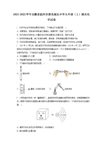 2021-2022学年安徽省宿州市萧县城北中学九年级（上）期末化学试卷（含答案解析）