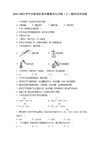 2021-2022学年吉林省长春市德惠市九年级（上）期末化学试卷（含答案解析）