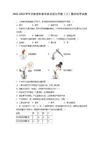 2021-2022学年吉林省长春市农安县九年级（上）期末化学试卷（含答案解析）