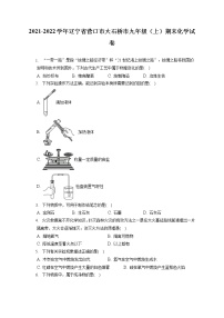 2021-2022学年辽宁省营口市大石桥市九年级（上）期末化学试卷（含答案解析）