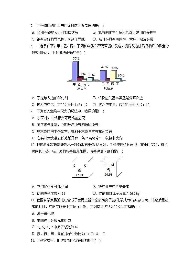 2021-2022学年广东省东莞市十校联考九年级（上）期末化学试卷（含详细答案解析）02