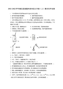 2021-2022学年湖北省恩施州来凤县九年级（上）期末化学试卷（含详细答案解析）