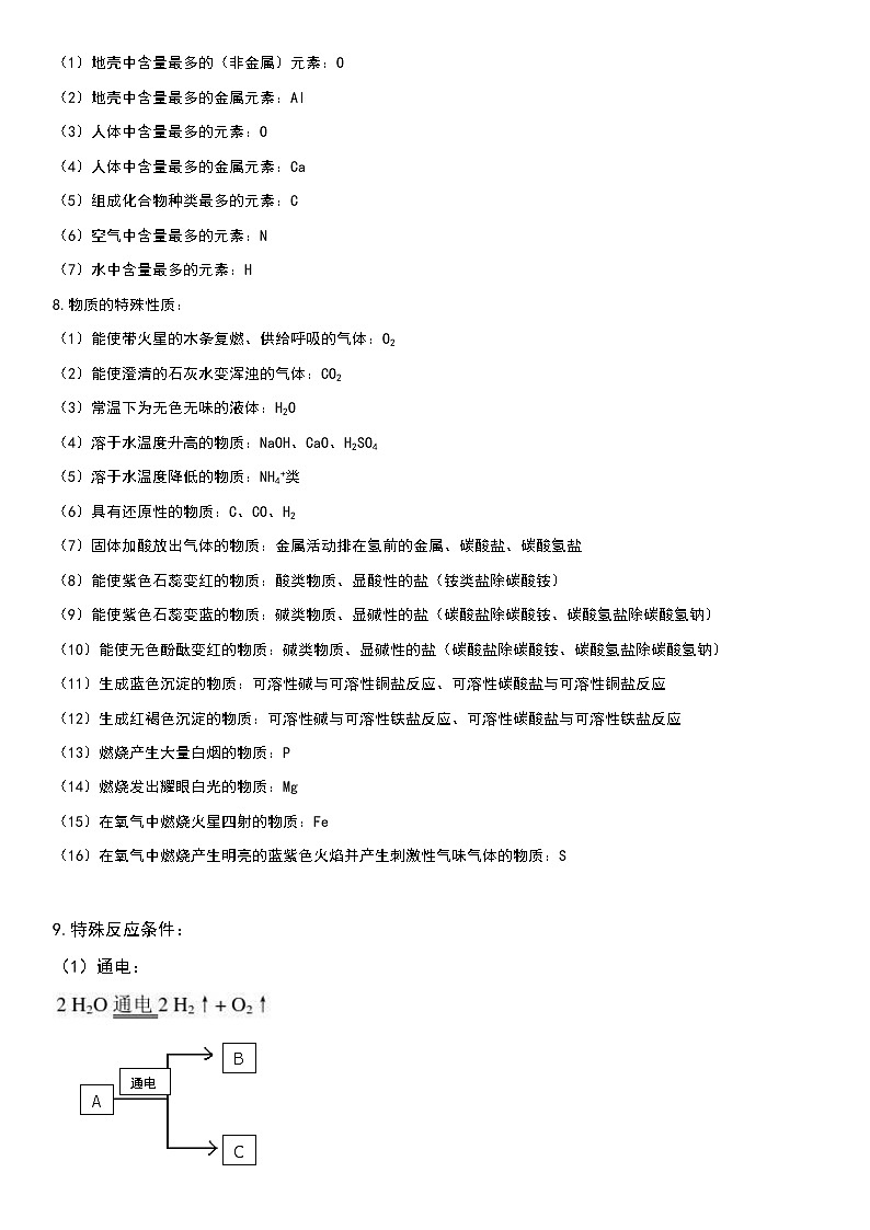 最新人教版中考必考推断题题眼知识点第3页