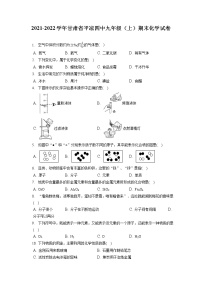 2021-2022学年甘肃省平凉四中九年级（上）期末化学试卷（含答案解析）