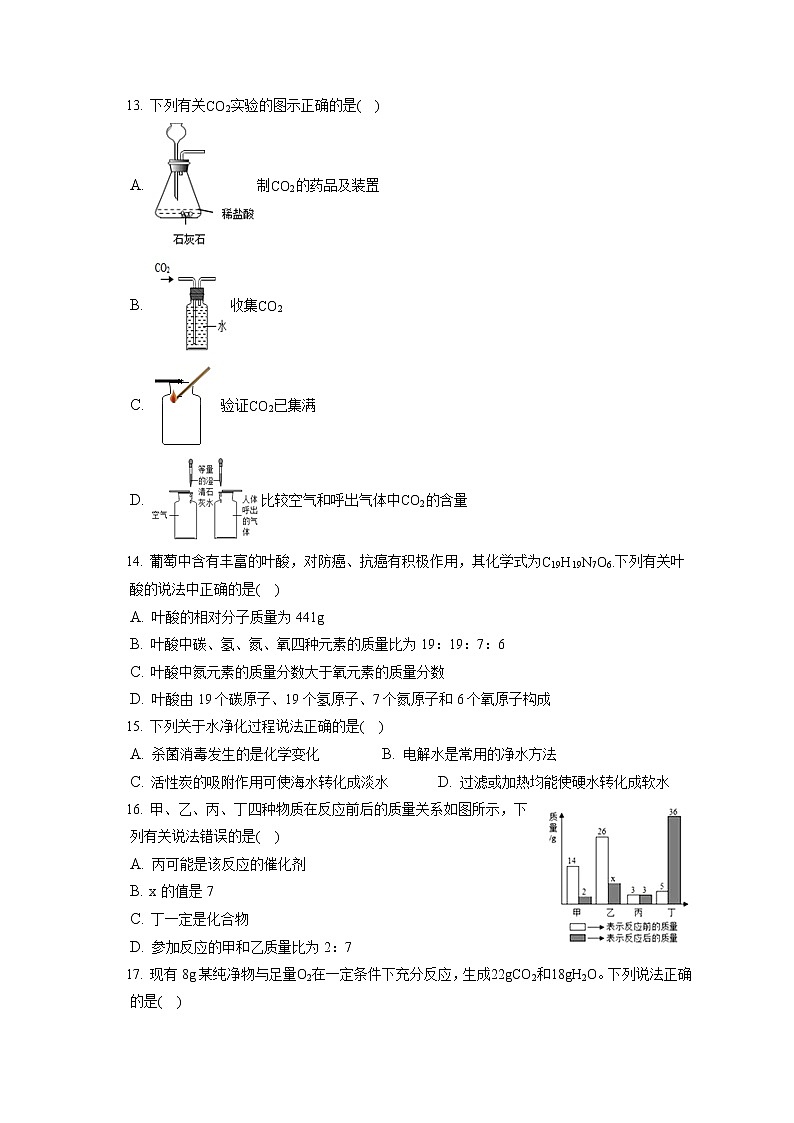 2021-2022学年内蒙古通辽市霍林郭勒市九年级（上）期末化学试卷（含答案解析）第3页